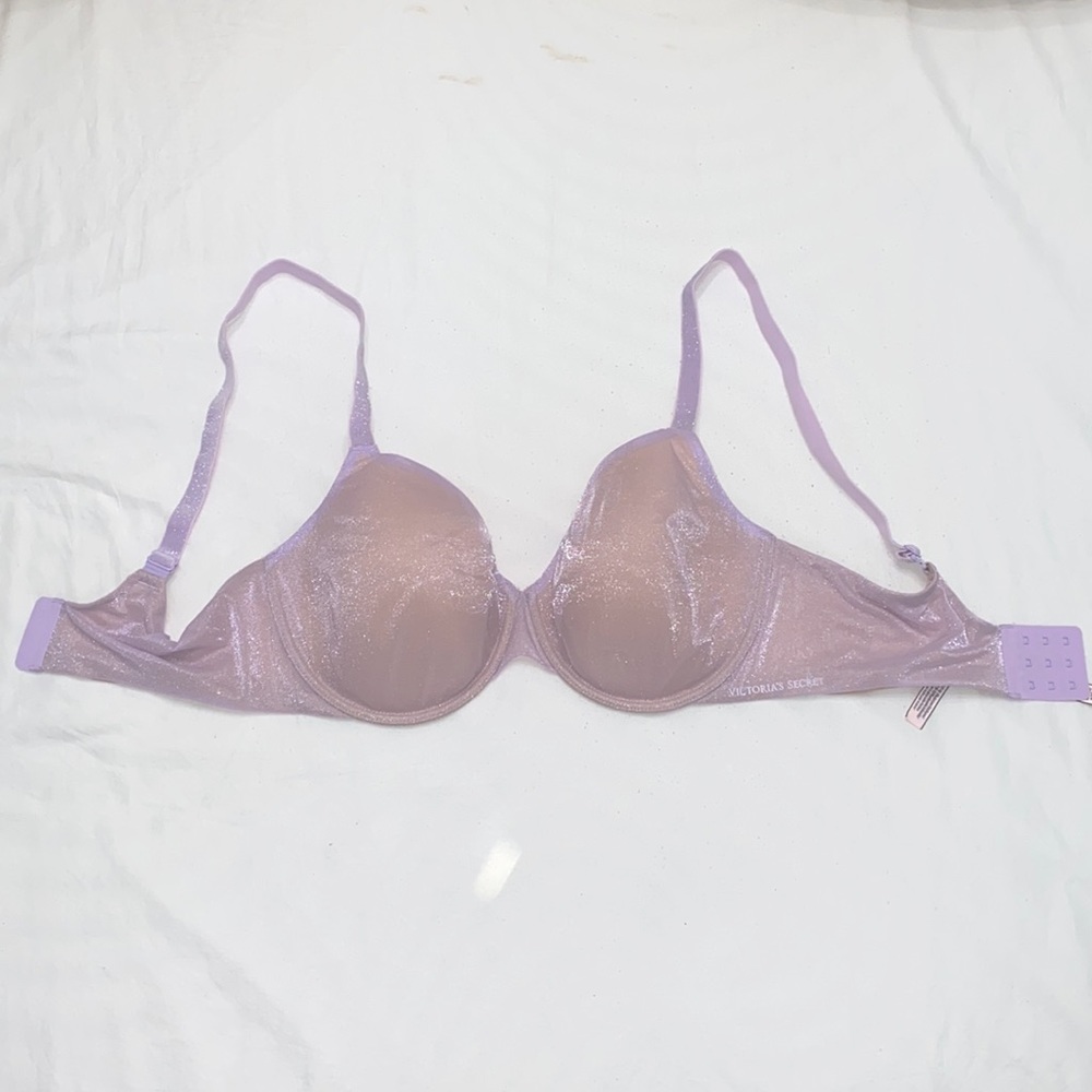 Victoria Secret Sheer Purple Bra (36DD)